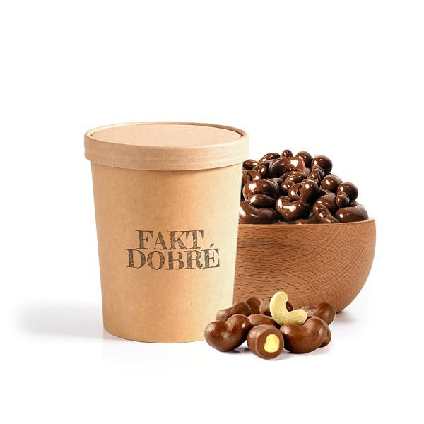 FAKT DOBRÉ kelímek Kešu v MLÉČNÉ čoko 200 g