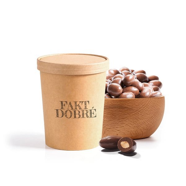 FAKT DOBRÉ kelímek Mandle v MLÉČNÉ čoko 100 g