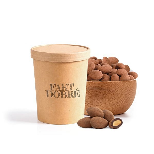 FAKT DOBRÉ kelímek Mandle v čokoládě se skořicí 200 g