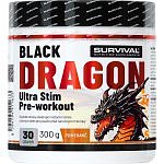 Survival NAKOPÁVAČ Black Dragon Ultra Stim Pre-workout - 300 g, ostružina